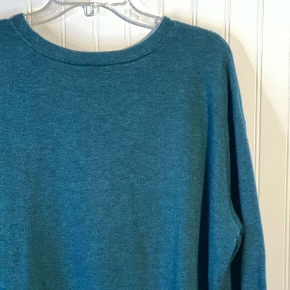 Orvis Cozy Soft Crewneck Sweater Women’s XLarge Green Relaxed Fit Pullover - Picture 10 of 12